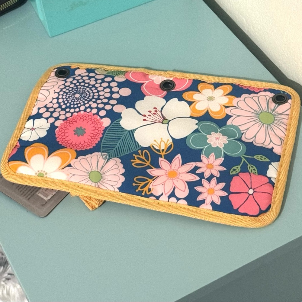 NWT MATILDA JANE Floral Pencil Pouch - Picture 2 of 3